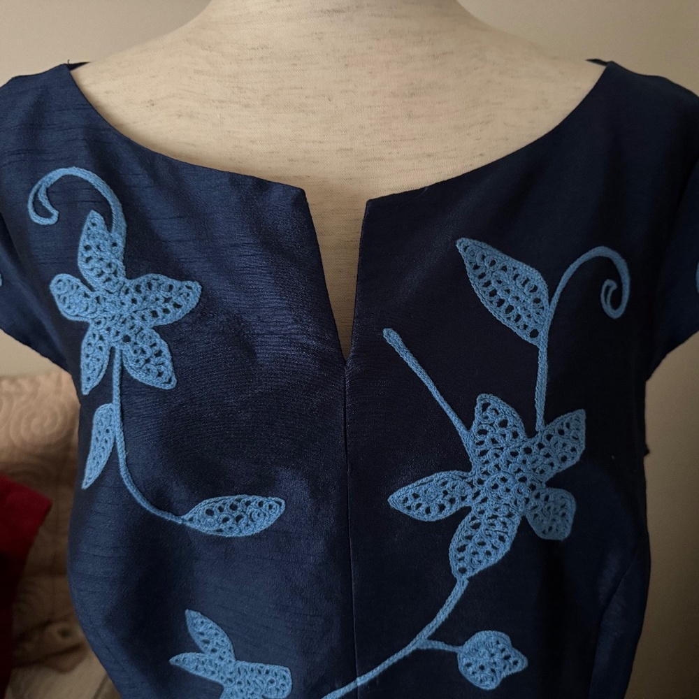 Eshakti embroidered tea dress